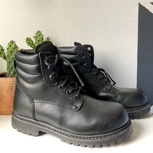 Vintage SEARS Black Leather Work Boot
